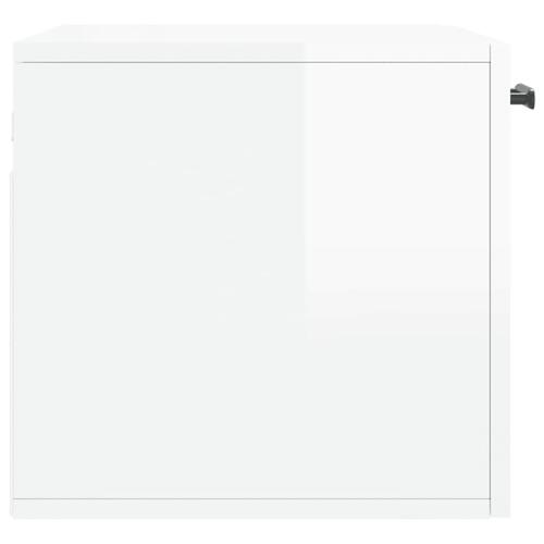 Vægskab 60x36,5x35 cm konstrueret træ hvid højglans
