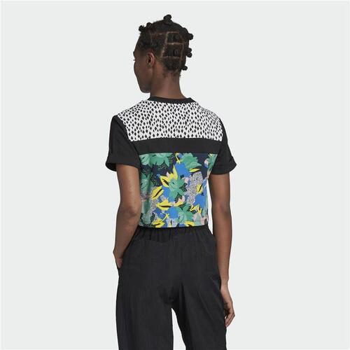 Kortærmet T-shirt til Kvinder Adidas Cropped Sort (42) 42