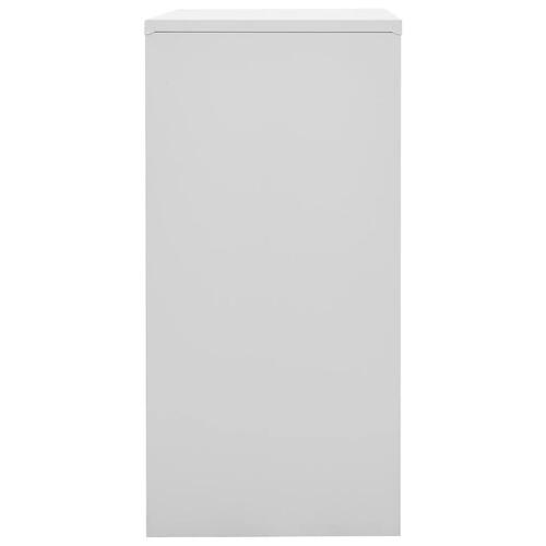 Skabe 5 stk. 90x45x92,5 cm stål lysegrå og grøn