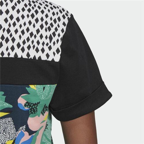 Kortærmet T-shirt til Kvinder Adidas Cropped Sort (42) 42