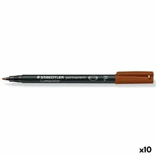 Sprittusch Staedtler Lumocolor Brun (10 enheder)