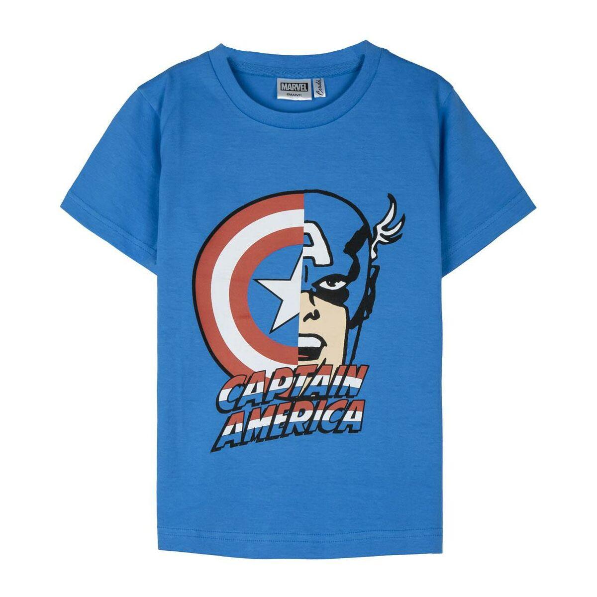 Børne Kortærmet T-shirt The Avengers Blå 6 år