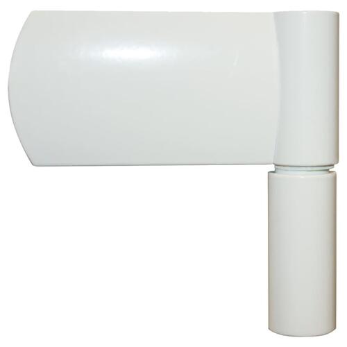 Hoveddør 100x200 cm aluminium og PVC hvid