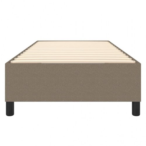 Boxspring sengeramme 90×190 cm - stof, gråbrun
