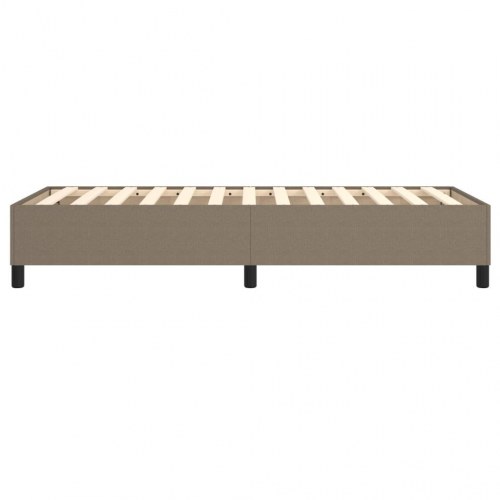 Boxspring sengeramme 90×190 cm - stof, gråbrun