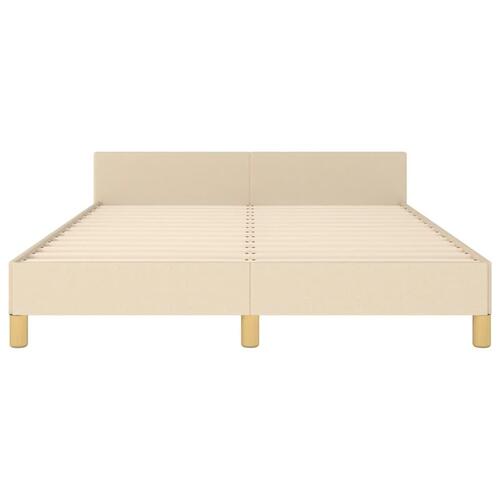 Sengeramme uden madras 140x200 cm stof cremefarvet