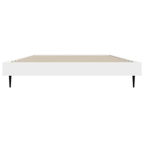 Sengeramme 90x190 cm konstrueret træ hvid