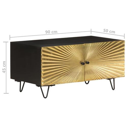 Sofabord 90x50x45 cm massivt mangotræ