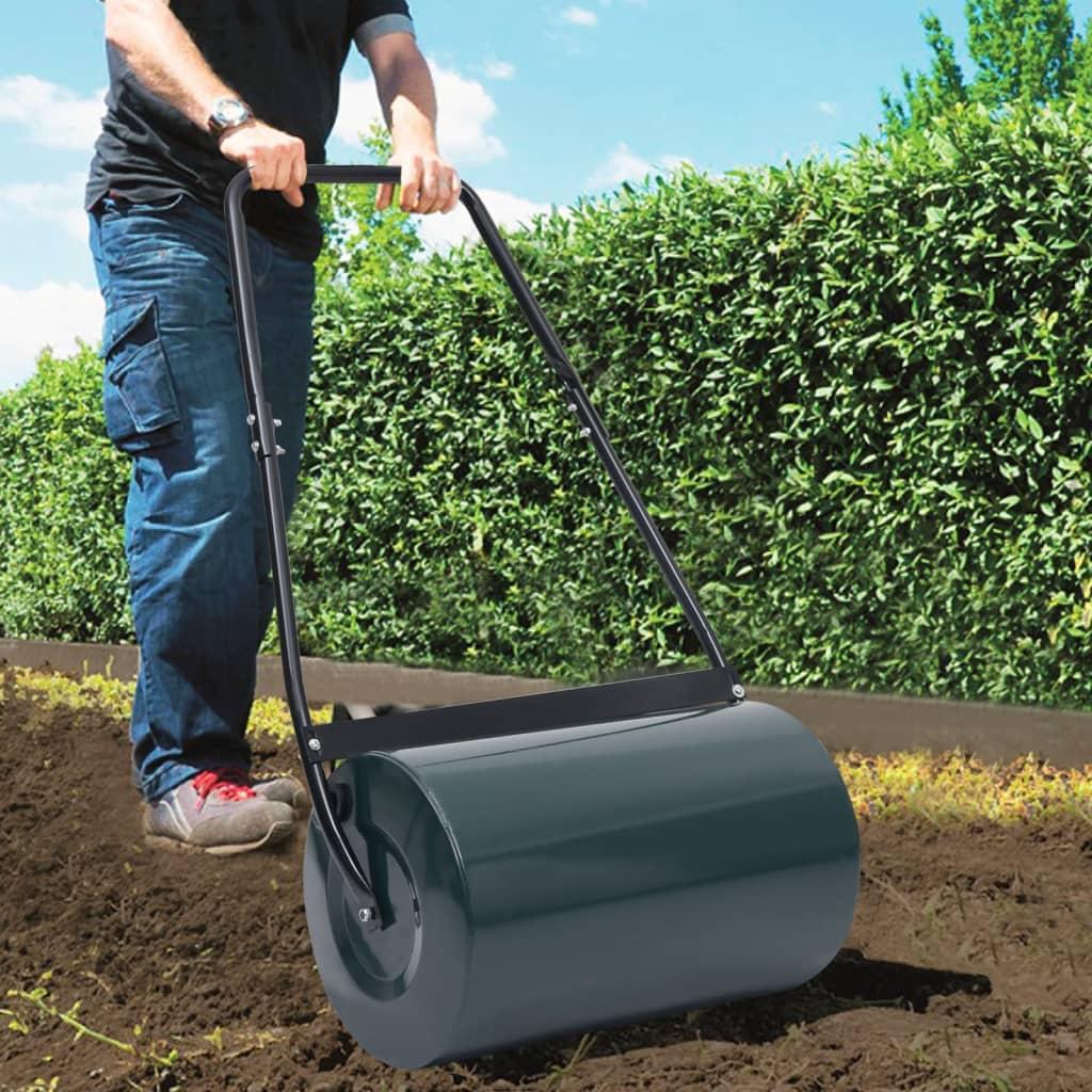 Plænetromle 63 cm 50 l grøn og sort