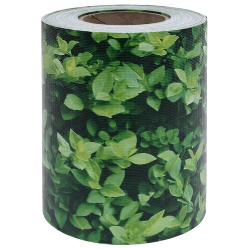 Haveskærm 35x0,19 m PVC grøn