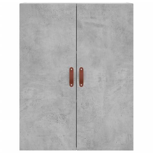 Højskab 69,5x34x180 cm konstrueret træ betongrå