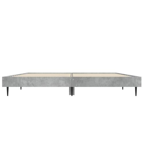 Sengestel 120x190 cm konstrueret træ betongrå