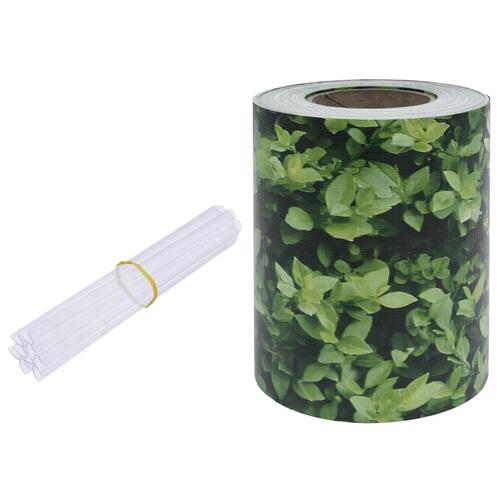Haveskærm 70x0,19 m PVC grøn