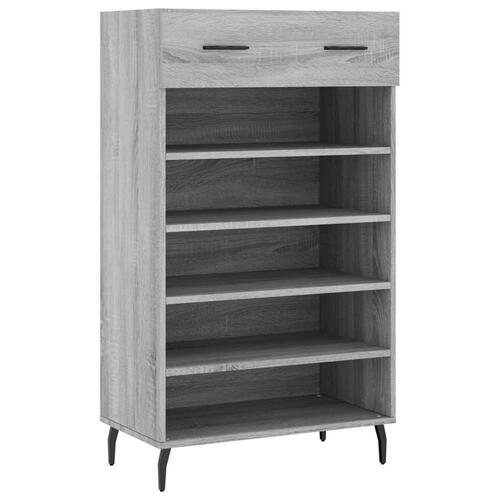 Skoreol 60x35x105 cm konstrueret træ grå sonoma-eg