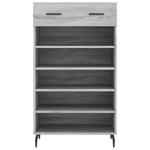 Skoreol 60x35x105 cm konstrueret træ grå sonoma-eg