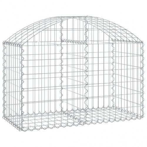 Buet gabionkurv 100x50x60/80 cm galvaniseret jern