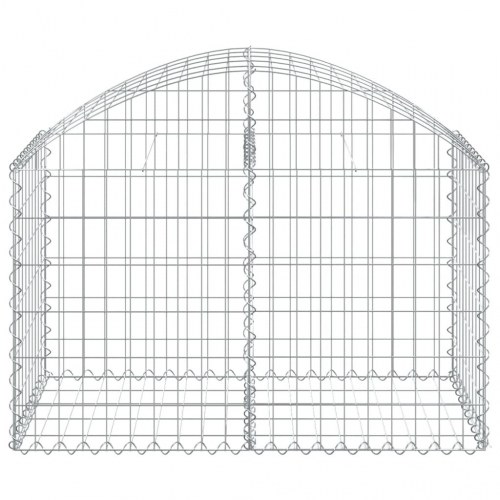 Buet gabionkurv 100x50x60/80 cm galvaniseret jern