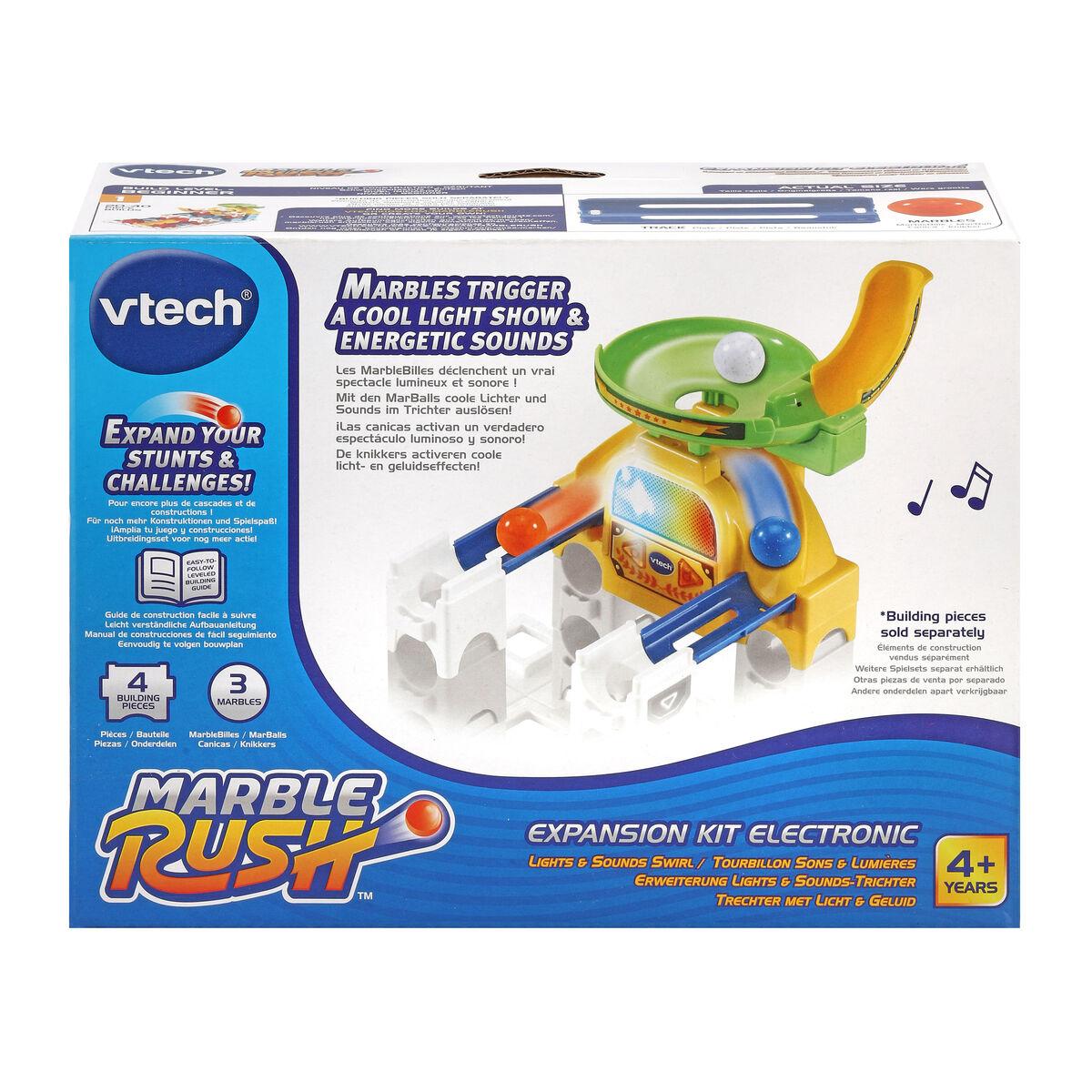 Sæt med marmorkugler Vtech Marble Rush - Expansion Kit Electronic - Trechter Racerbane 4 Dele Bane med Ramper + 4 år