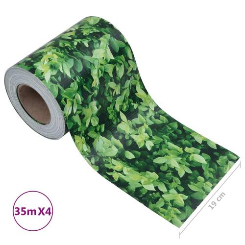 Haveskærm 35x0,19 m 4 stk. PVC grøn