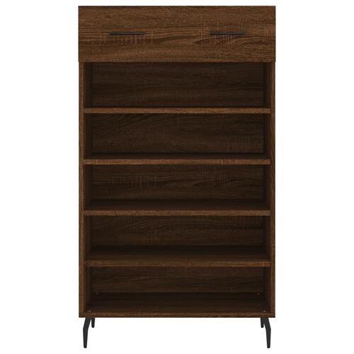 Skoreol 60x35x105 cm konstrueret træ brun egetræsfarve