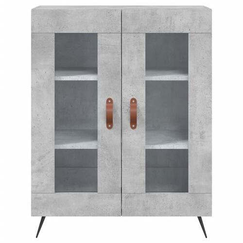 Højskab 69,5x34x180 cm konstrueret træ betongrå