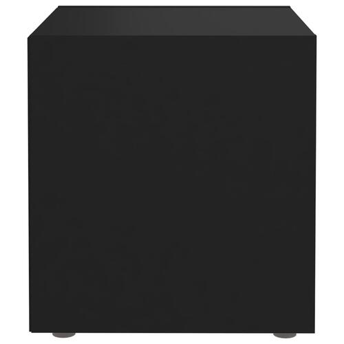Tv-borde 4 stk. 37x35x37 cm konstrueret træ sort
