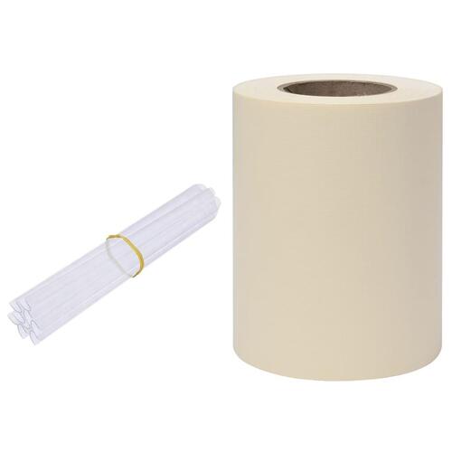 Haveskærm 70x0,19 m PVC cremefarvet