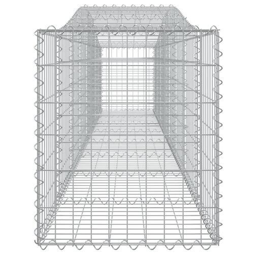 Buede gabionkurve 5 stk. 400x50x60/80 cm galvaniseret jern