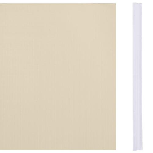 Haveskærm 70x0,19 m PVC cremefarvet