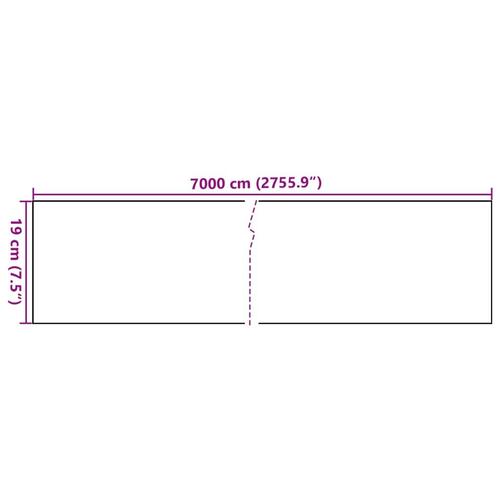 Haveskærm 70x0,19 m PVC cremefarvet