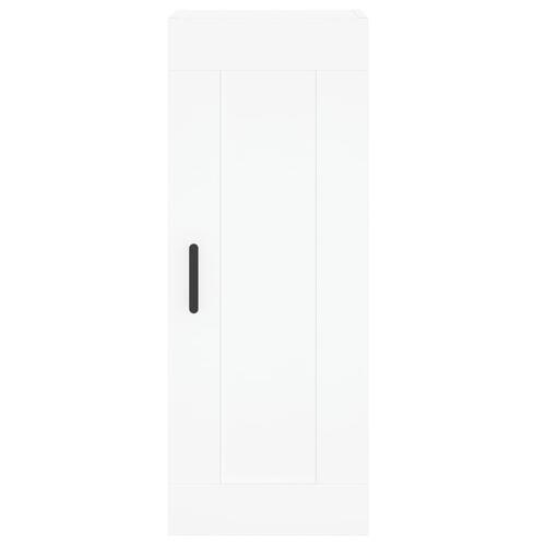 Skab 34,5x34x180 cm konstrueret træ hvid