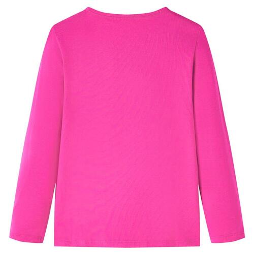 Langærmet T-shirt til børn str. 92 cm pink