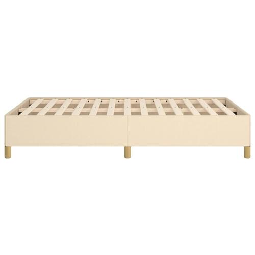 Sengeramme 120x200 cm stof cremefarvet