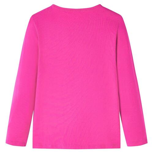 Langærmet T-shirt til børn str. 116 cm pink