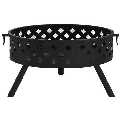 Bålfad med ildrager 58 cm XXL stål
