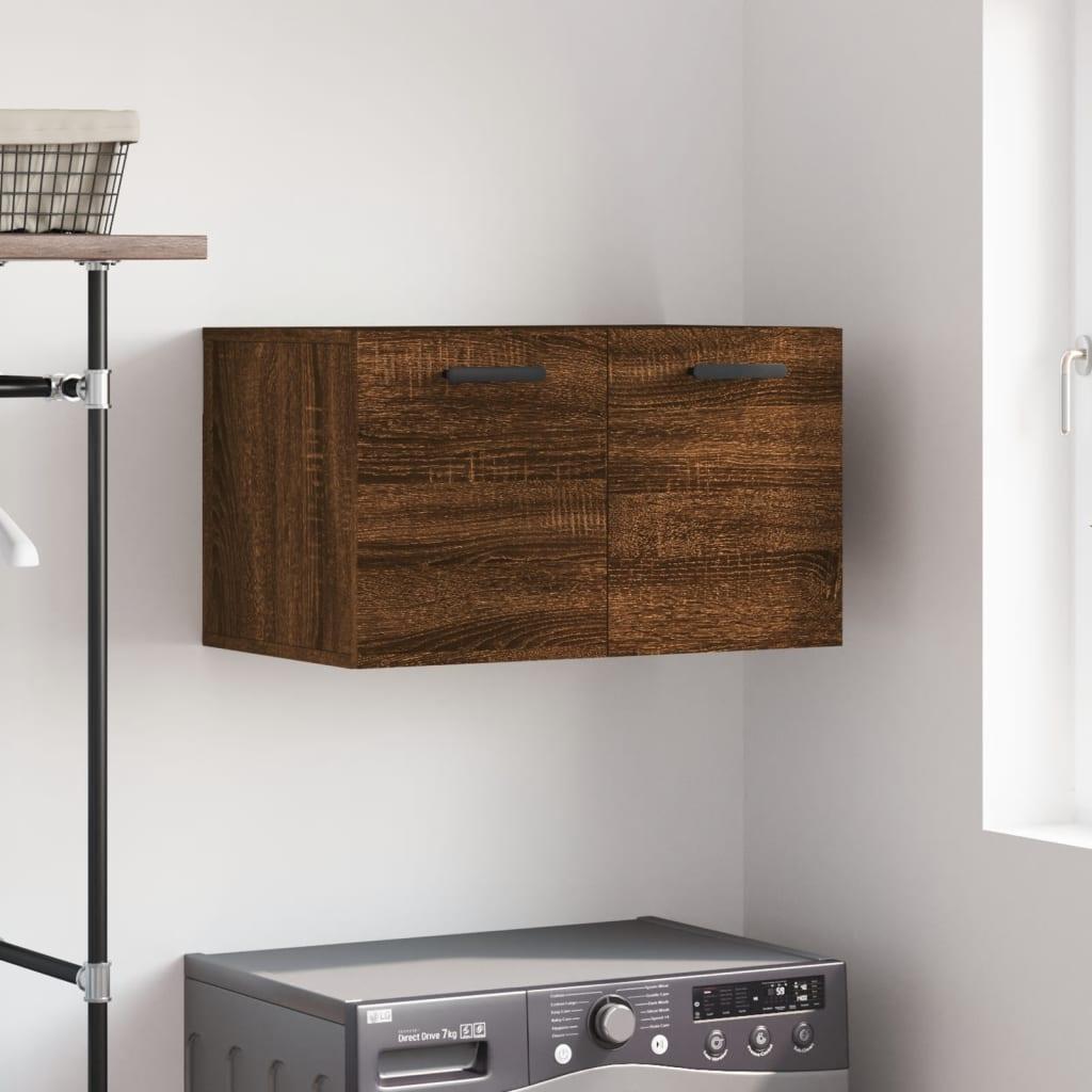 Vægskab 60x36,5x35 cm konstrueret træ brun egetræsfarve