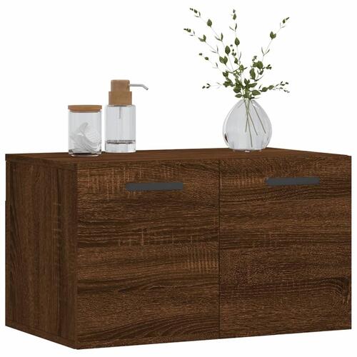 Vægskab 60x36,5x35 cm konstrueret træ brun egetræsfarve