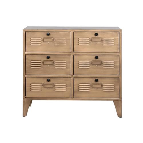 Kommode Home ESPRIT Gylden Metal Loft 78 x 34 x 70 cm