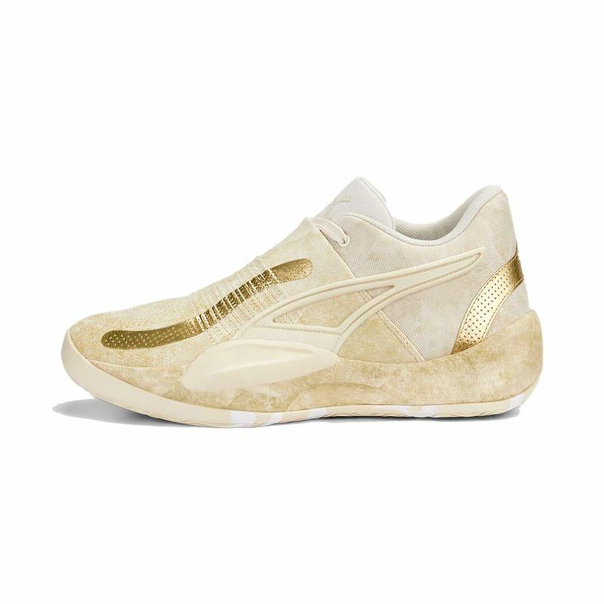 Basketballsko til voksne Puma Rise NITRO Gylden Beige 42