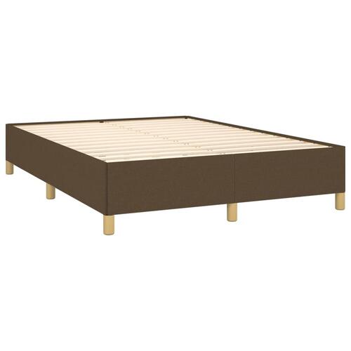Sengeramme uden madras 140x190 cm stof mørkebrun
