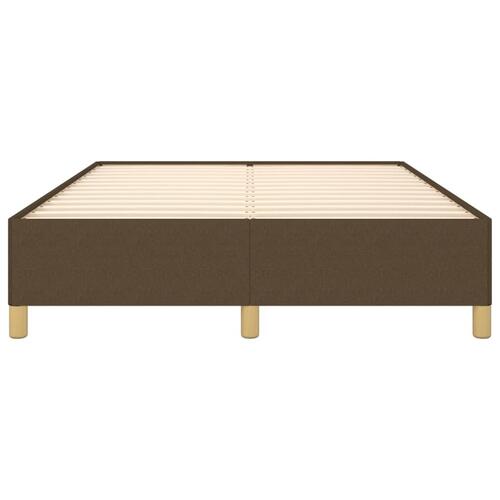Sengeramme uden madras 140x190 cm stof mørkebrun