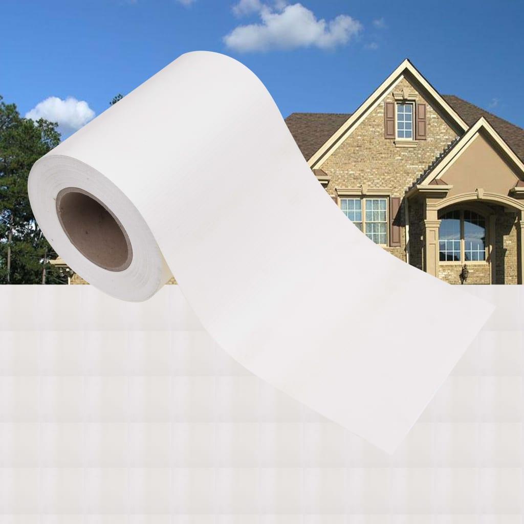 Haveskærm 35x0,19 m PVC hvid