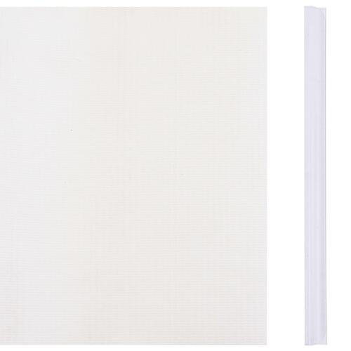 Haveskærm 35x0,19 m PVC hvid