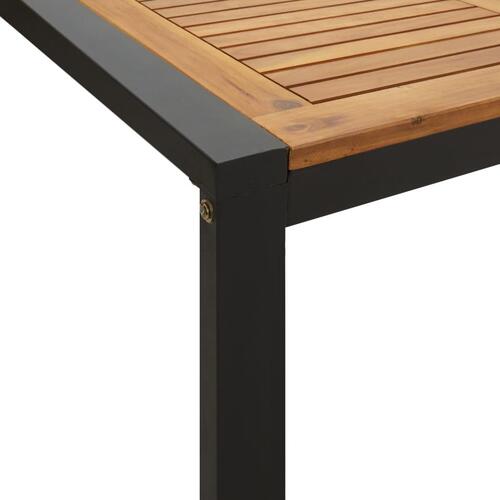 Havebord med U-formede ben 200x90x75 cm massivt akacietræ