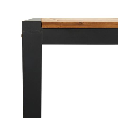 Havebord med U-formede ben 200x90x75 cm massivt akacietræ