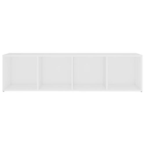 Tv-skab 142,5x35x36,5 cm spånplade hvid