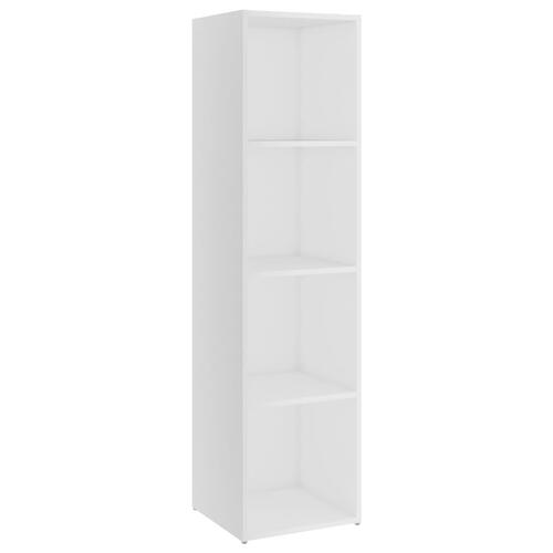 Tv-skab 142,5x35x36,5 cm spånplade hvid