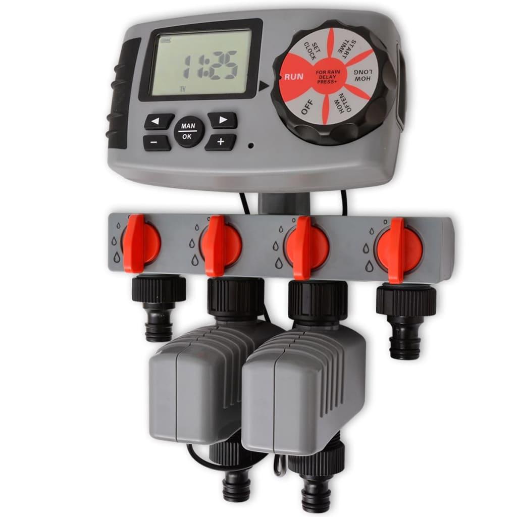 42352 Automatisk irrigationstimer med 4 stationer 3 V