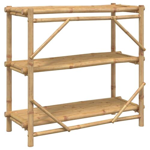 Reol med 3 hylder 100x40x90 cm bambus