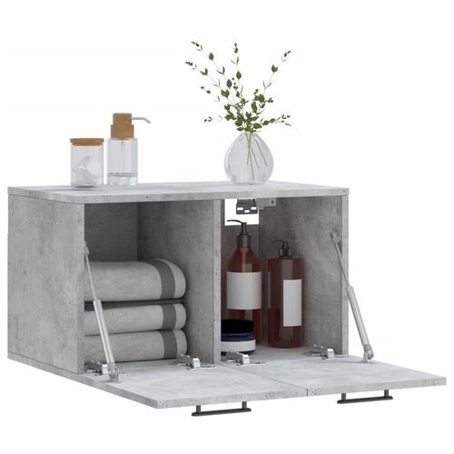 Vægskab 60x36,5x35 cm konstrueret træ betongrå